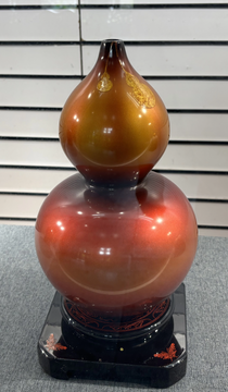 仿古葫芦漆艺瓶