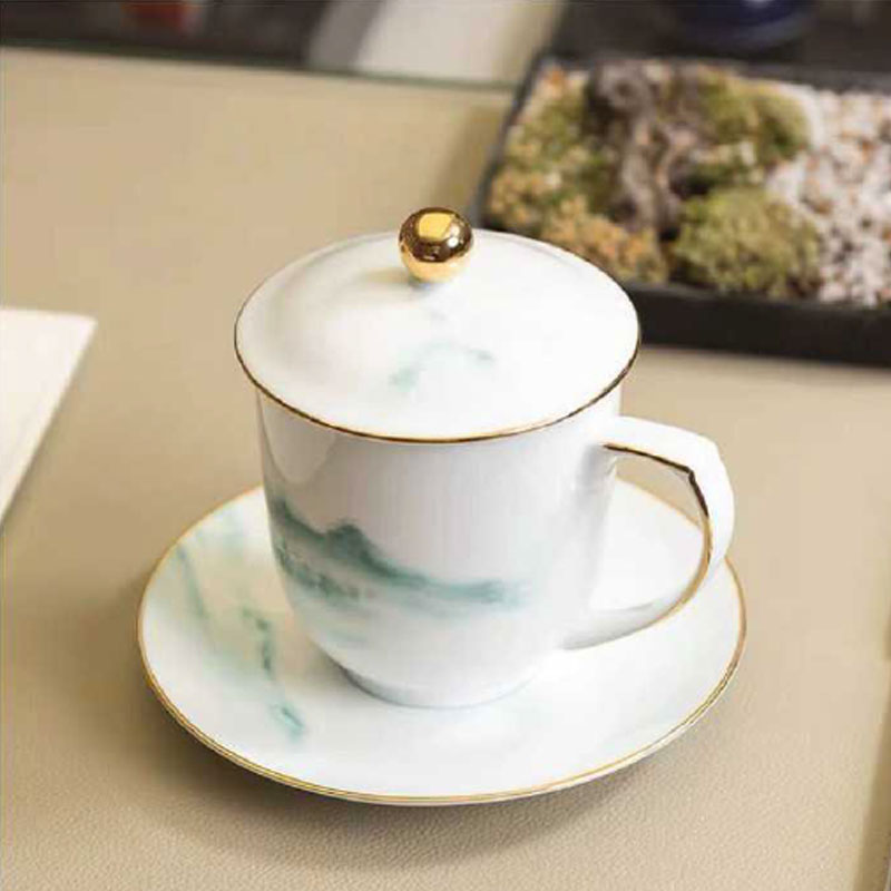 会议室茶杯组合