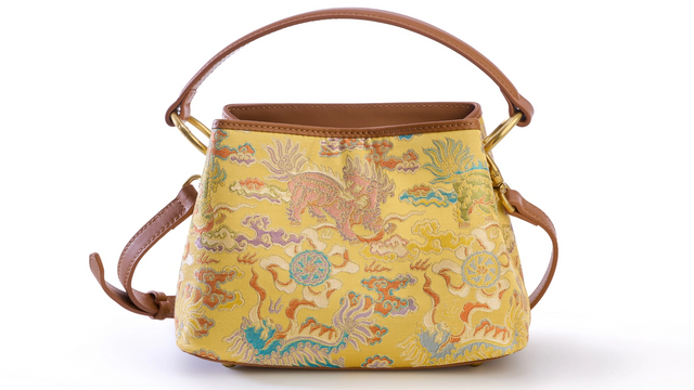 四方麒麟云锦包