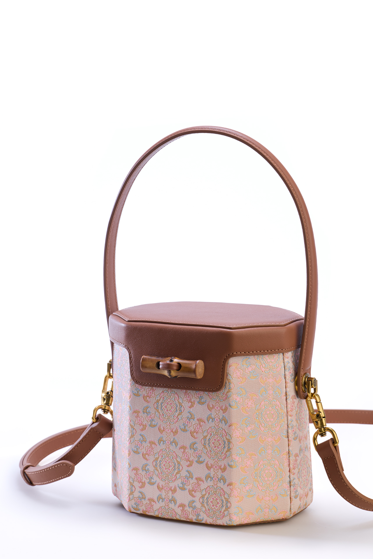 八方来福云锦包